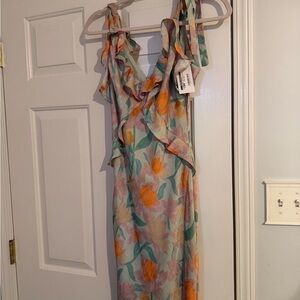 ASTR Floral Ruffle Dress